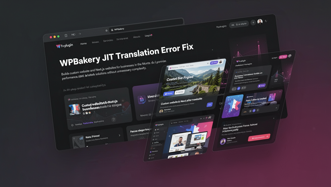 Preview of WPBakery JIT Translation Error Fix