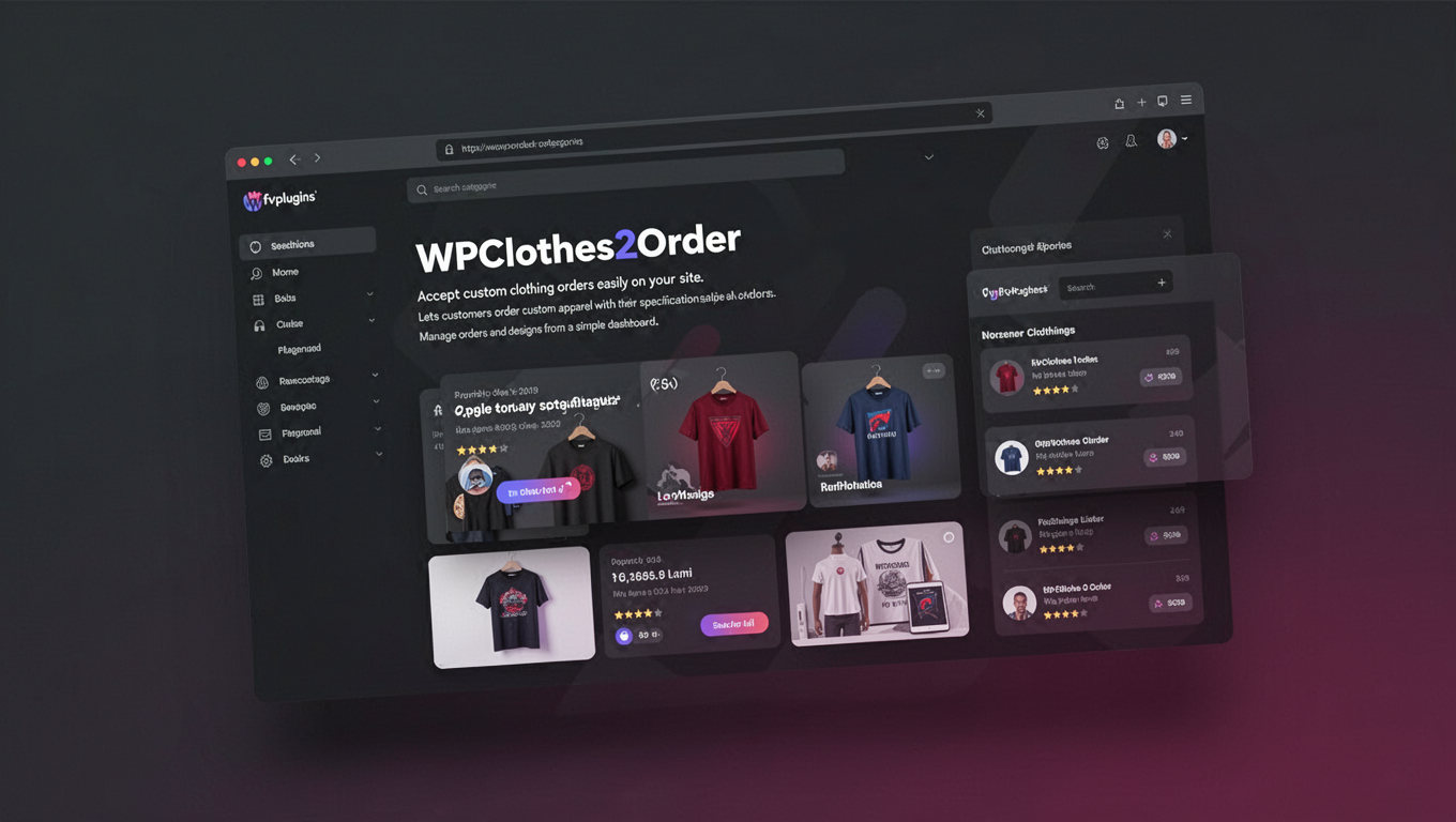 Preview of WPClothes2Order
