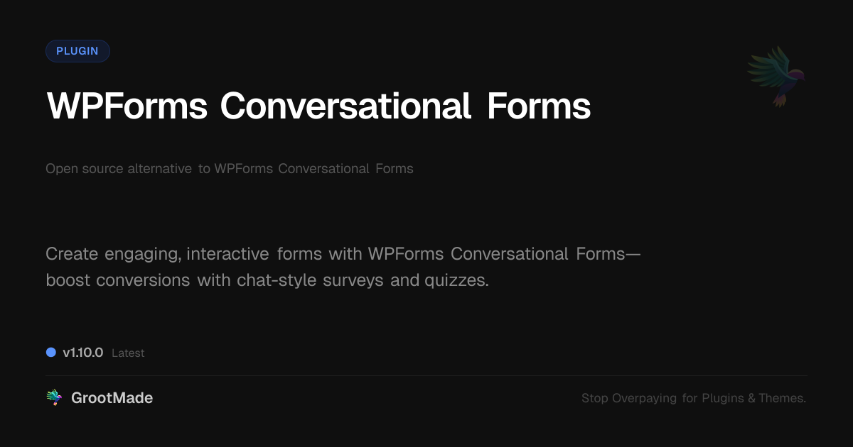 Preview of WPForms Conversational Forms