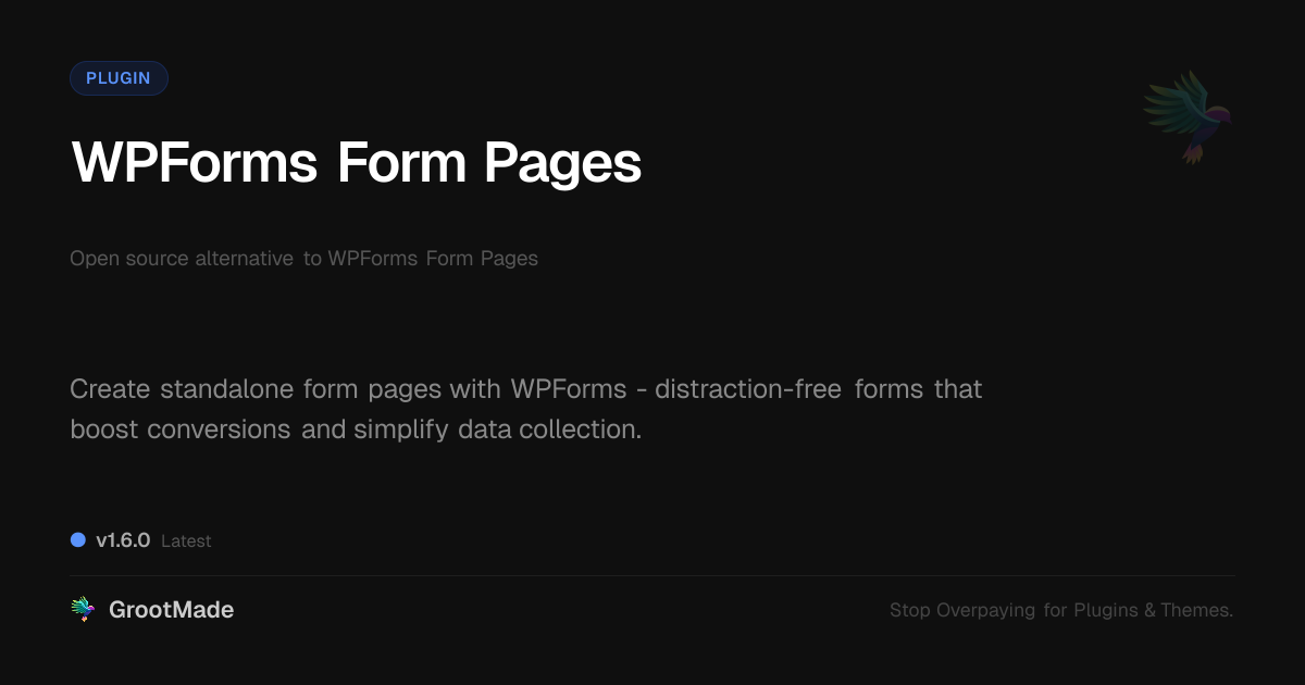 Preview of WPForms Form Pages