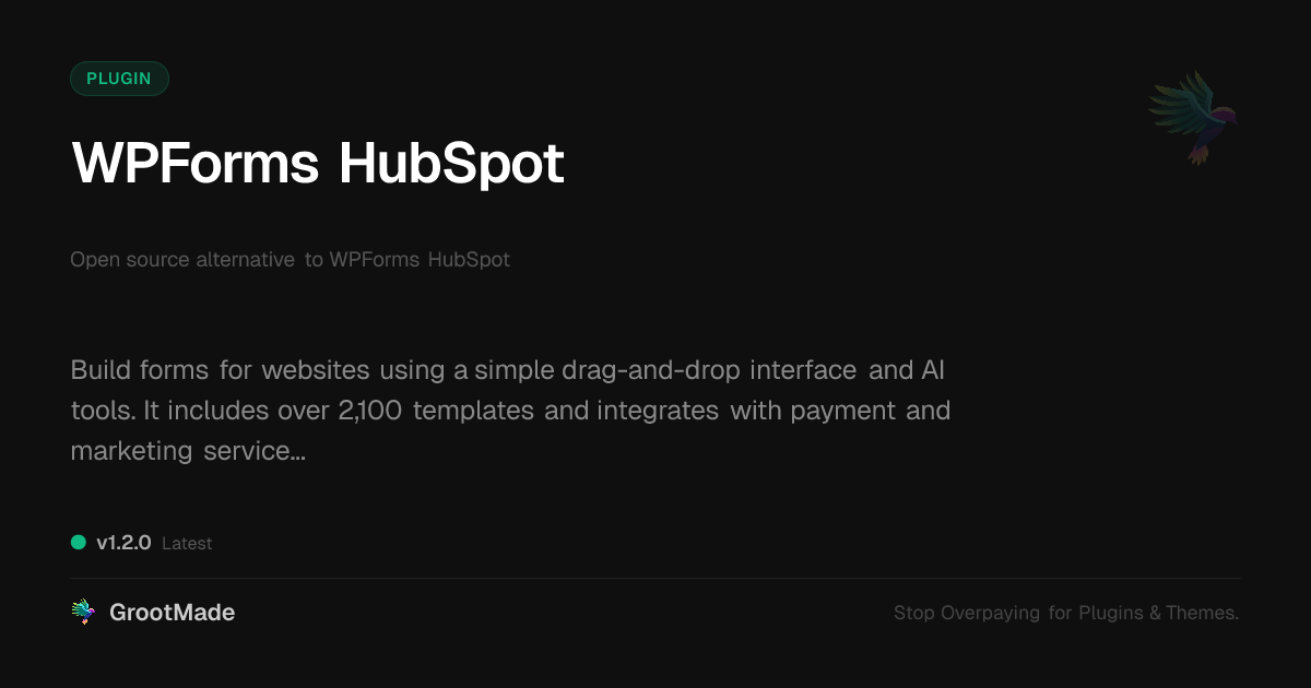Preview of WPForms HubSpot