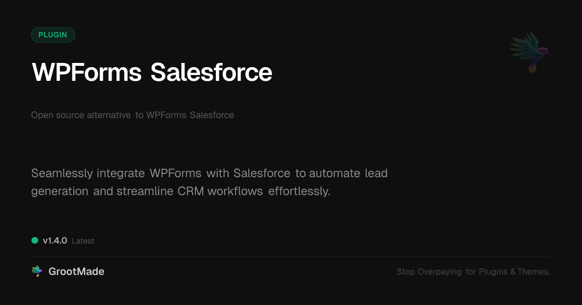 Preview of WPForms Salesforce