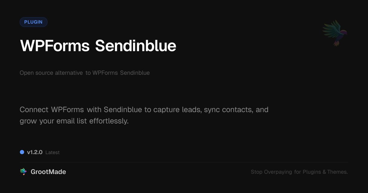 Preview of WPForms Sendinblue