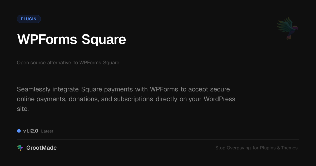 Preview of WPForms Square