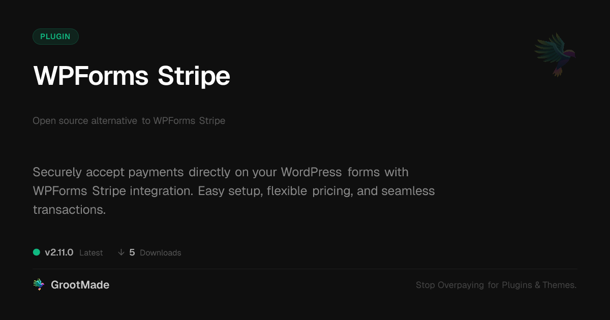 Preview of WPForms Stripe