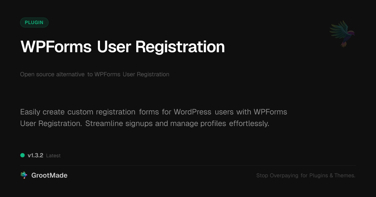 Preview of WPForms User Registration