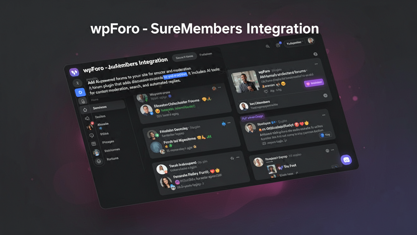 Preview of wpForo - SureMembers Integration