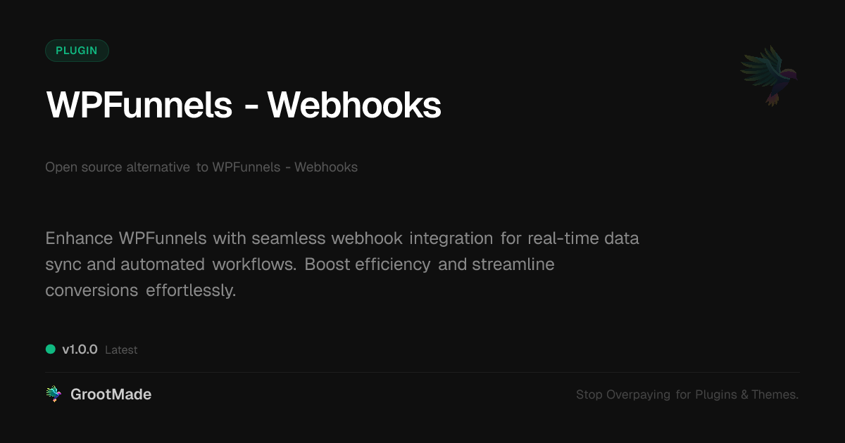 Preview of WPFunnels - Webhooks