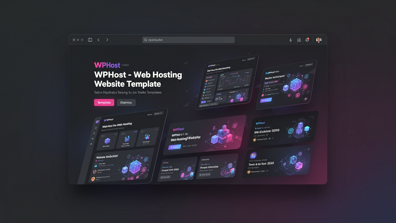 Preview of WPHost - Web Hosting Website Template