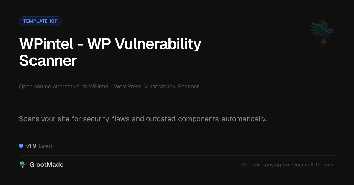 Preview of WPintel - WP Vulnerability Scanner