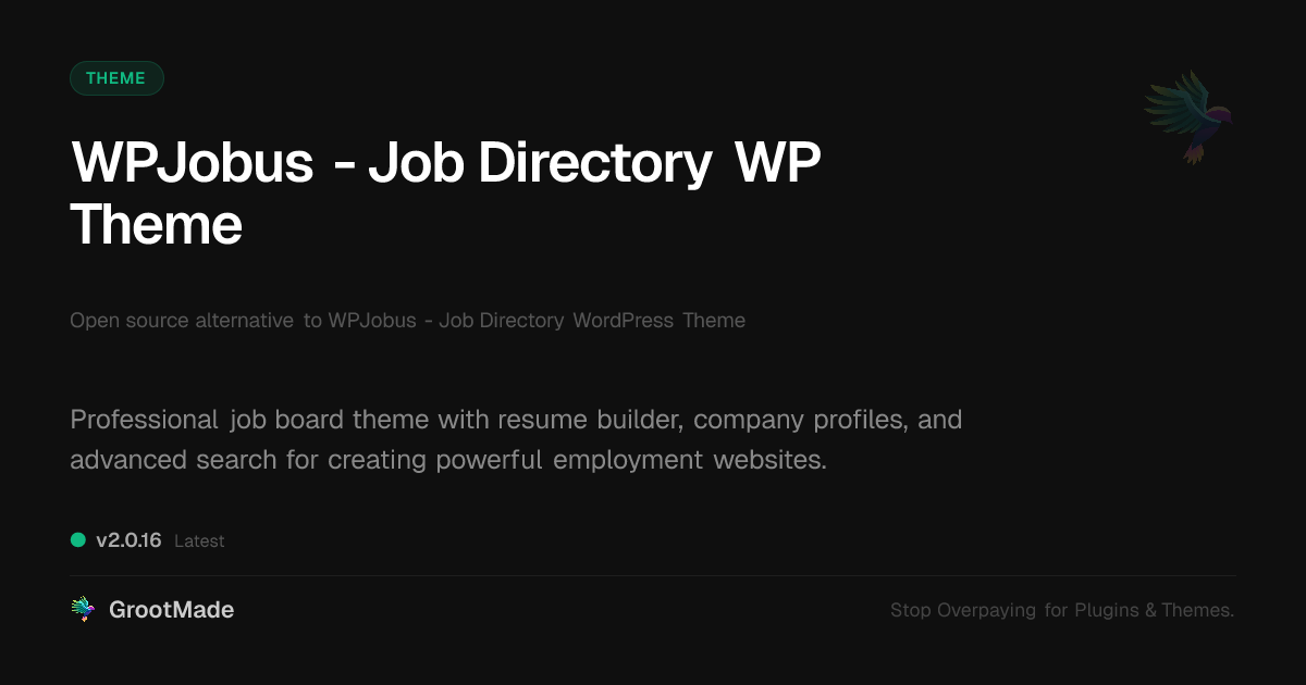 Preview of WPJobus - Job Directory WP Theme