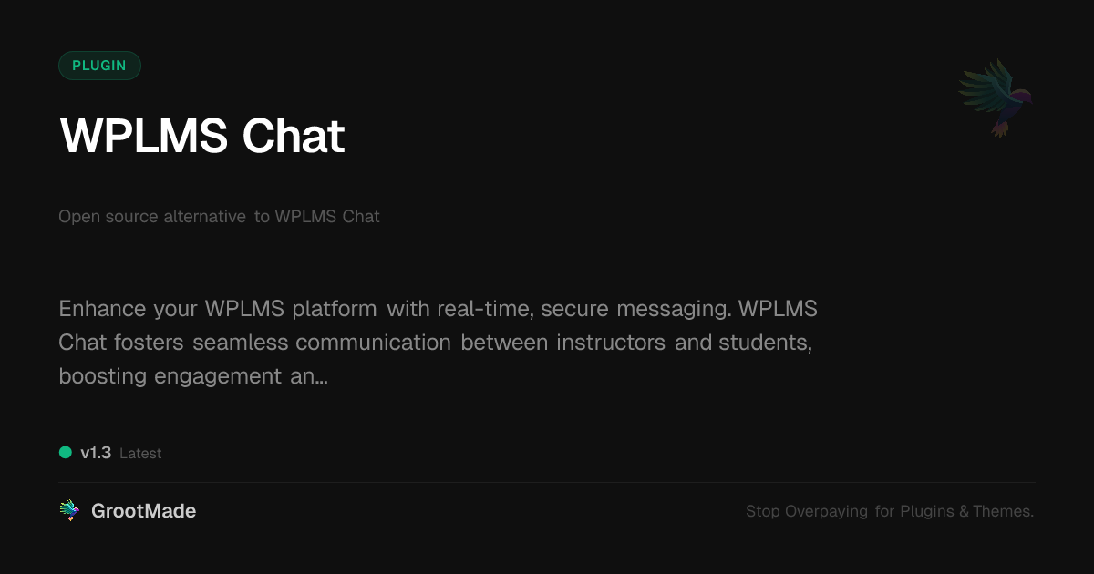 Preview of WPLMS Chat
