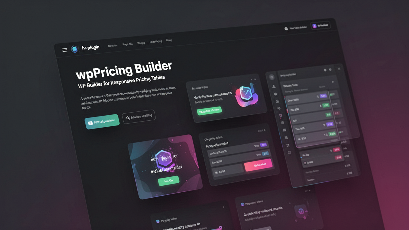 Preview of wpPricing Builder - WP Builder for Responsive Pricing Tables