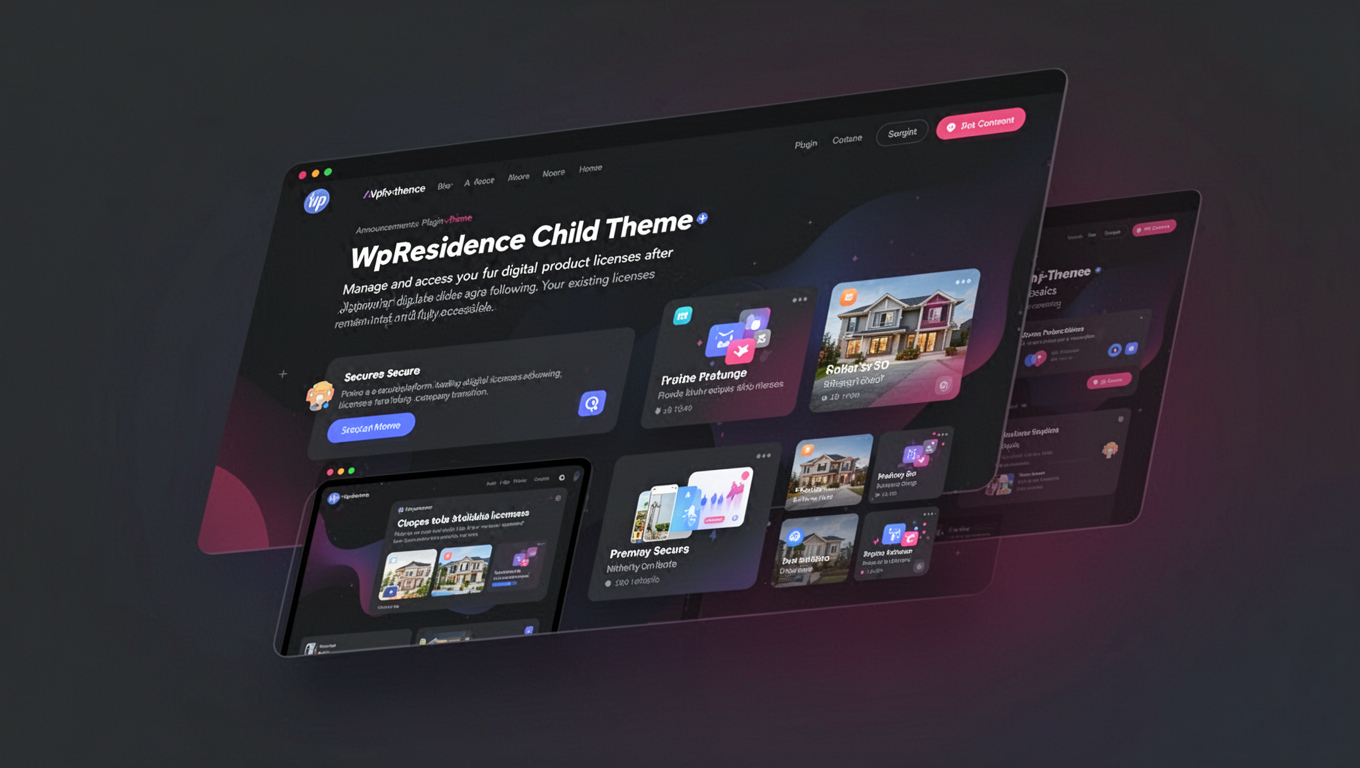 Preview of WpResidence child theme