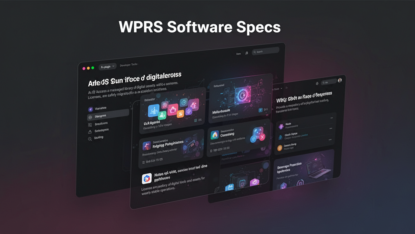 Preview of WPRS Software Specs