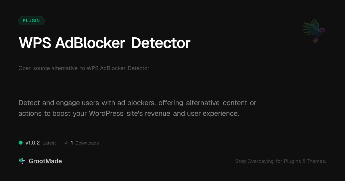 Preview of WPS AdBlocker Detector