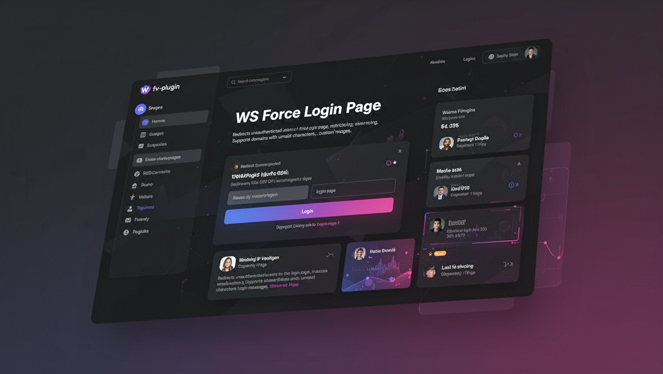 Preview of WS Force Login Page