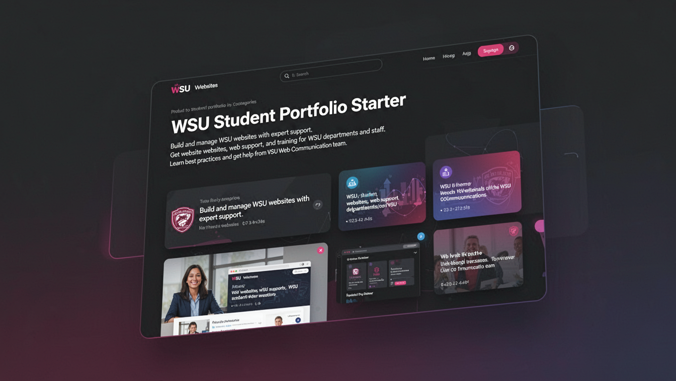 Preview of WSU Student Portfolio Starter