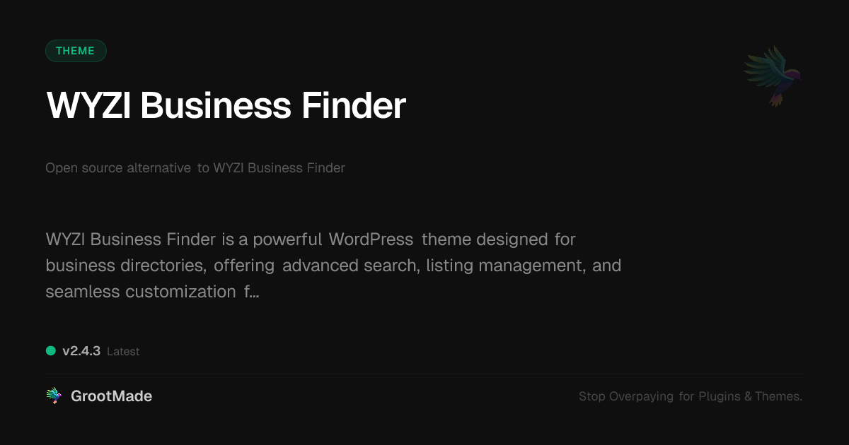 Preview of WYZI Business Finder