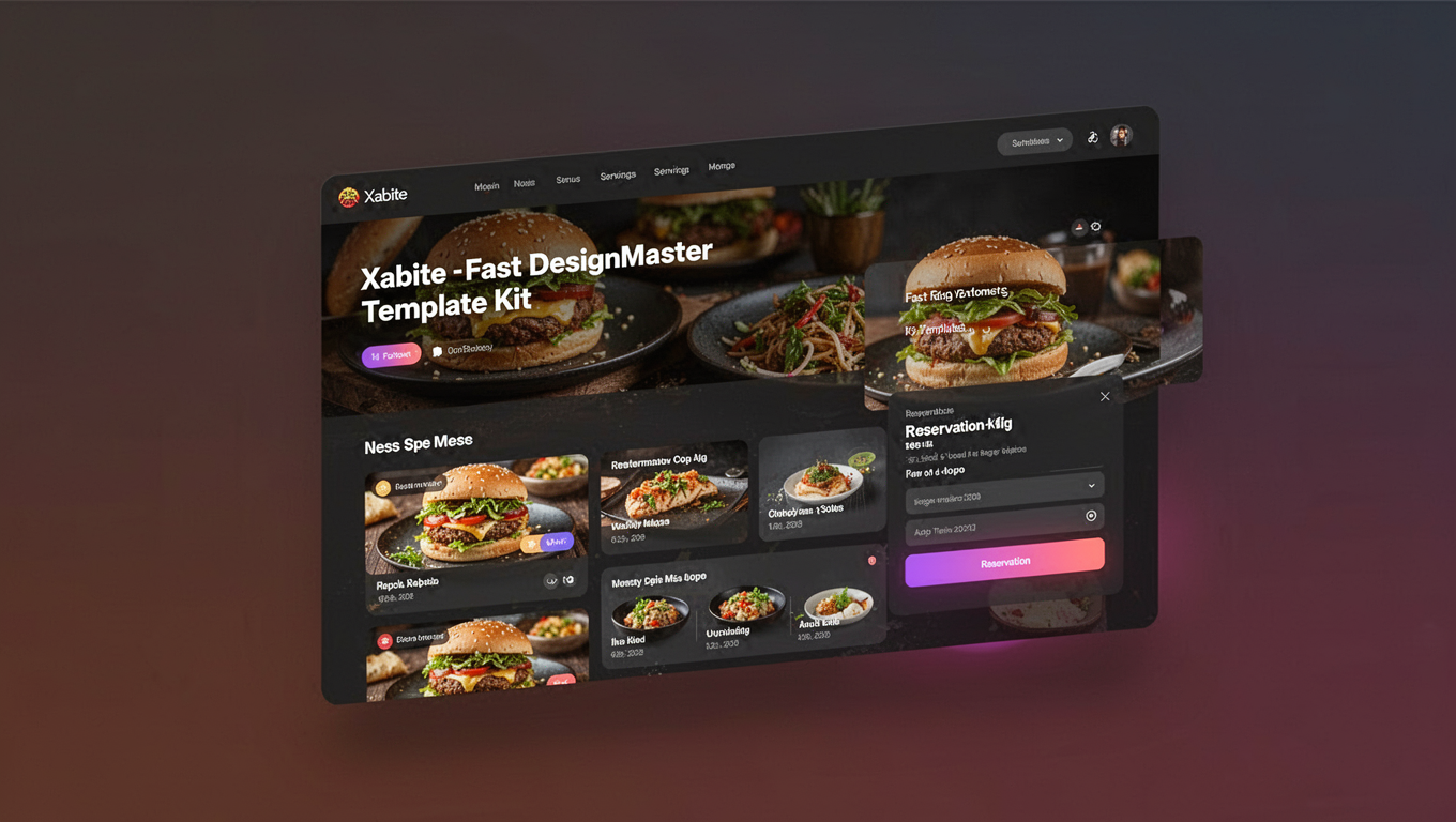 Preview of Xabite - Fast Food DesignMaster Template Kit