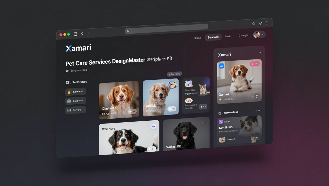 Preview of Xamari - Pet Care Services DesignMaster Template Kit