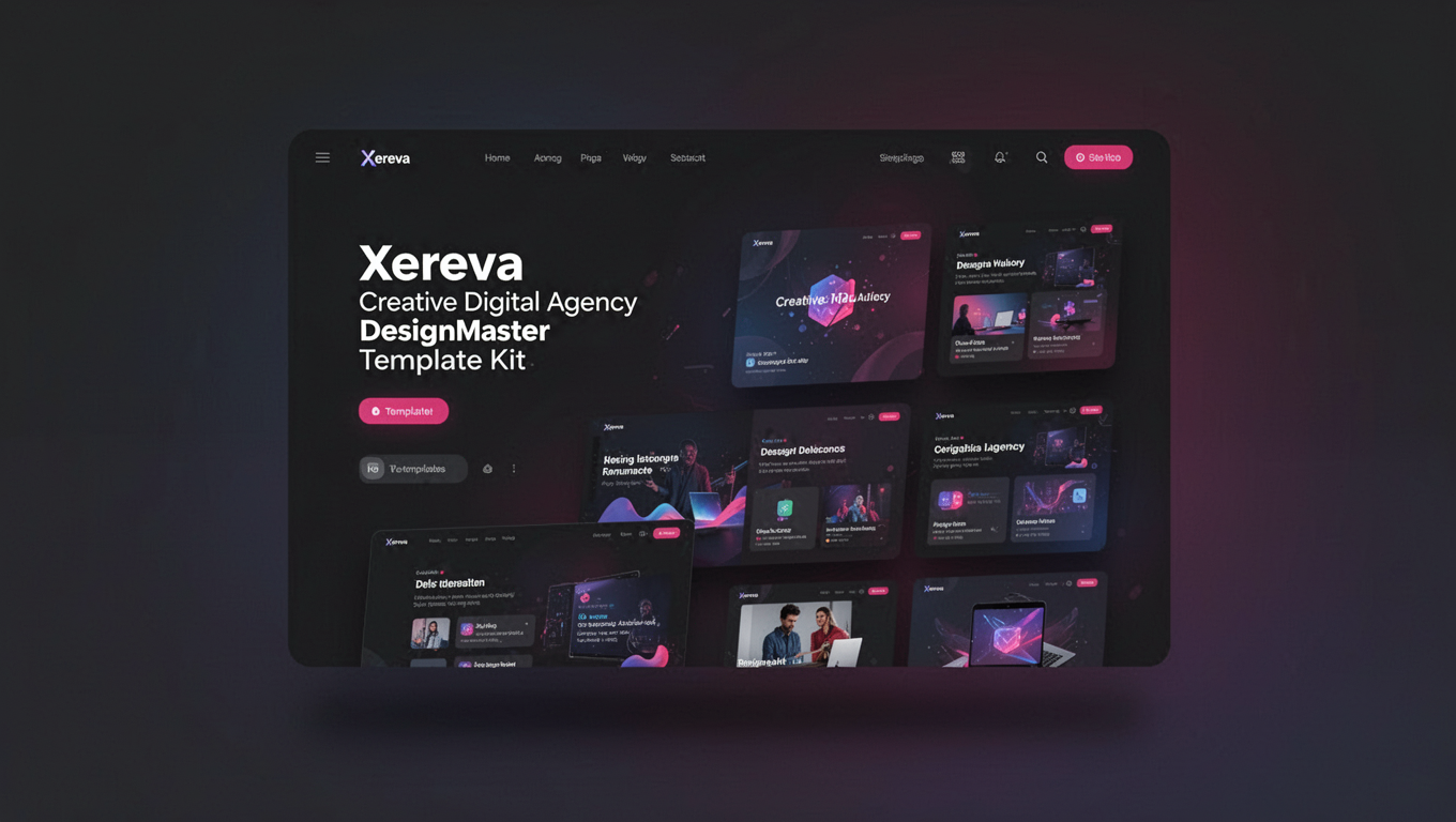 Preview of Xereva - Creative Digital Agency DesignMaster Template Kit