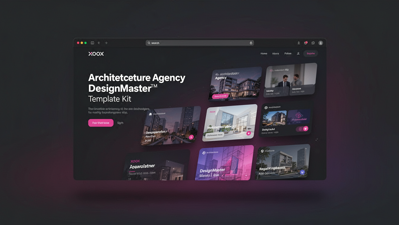 Preview of XOOX - Architecture Agency DesignMaster Template Kit