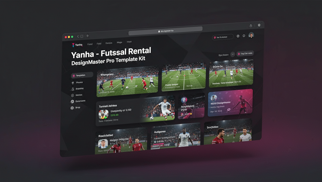 Preview of Yanha - Futsal Field Rental DesignMaster Pro Template Kit