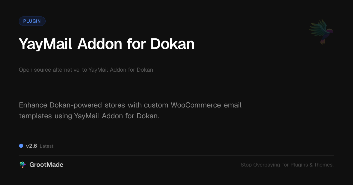 Preview of YayMail Addon for Dokan