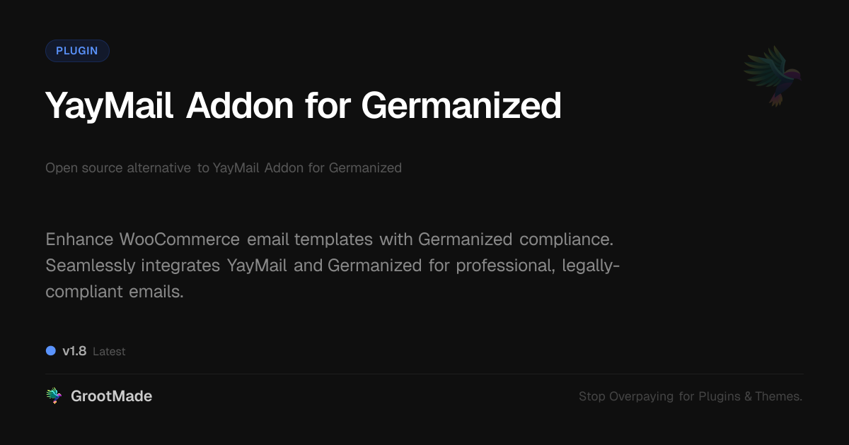 Preview of YayMail Addon for Germanized
