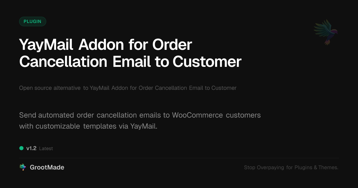 Preview of YayMail Addon for Order Cancellation Email to Customer