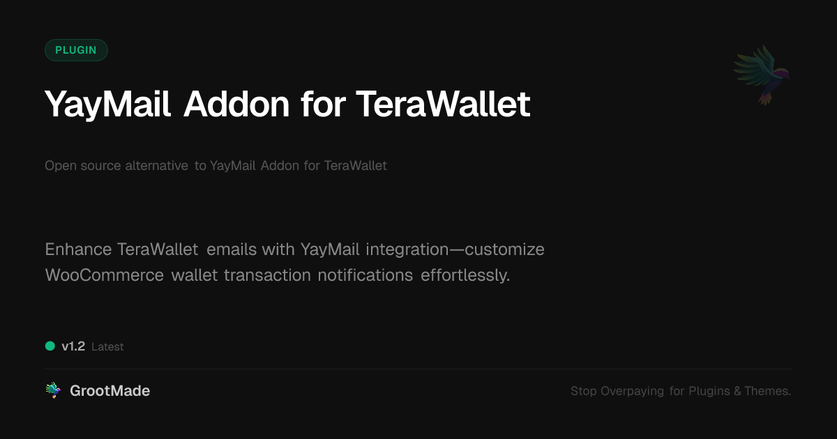 Preview of YayMail Addon for TeraWallet