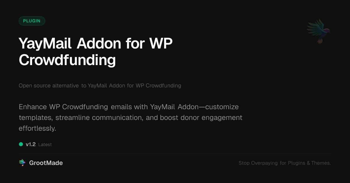 Preview of YayMail Addon for WP Crowdfunding