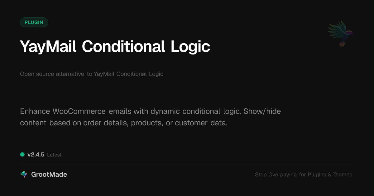 Preview of YayMail Conditional Logic