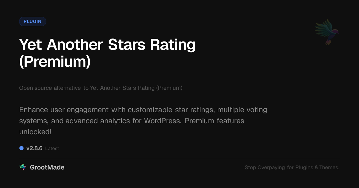 Preview of Yet Another Stars Rating (Premium)