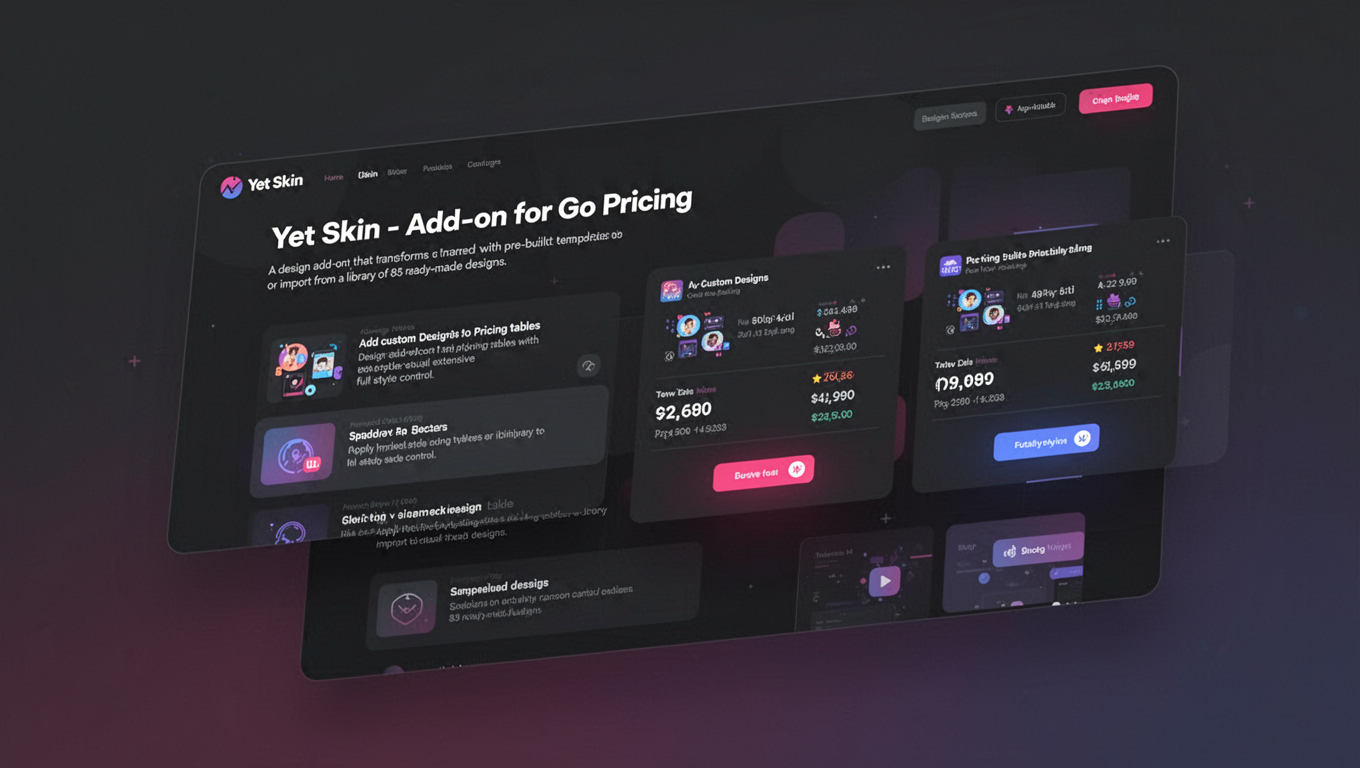 Preview of Yet Skin - Add-on for Go Pricing