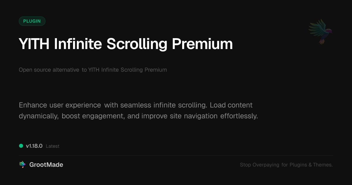 Preview of YITH Infinite Scrolling Premium