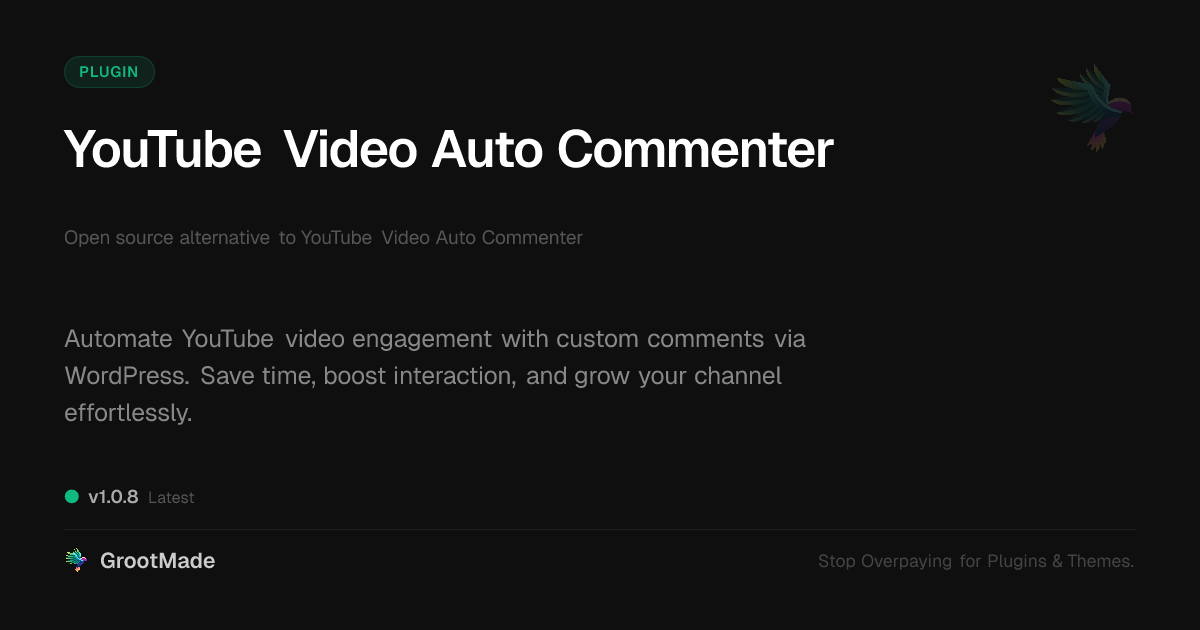 Preview of YouTube Video Auto Commenter