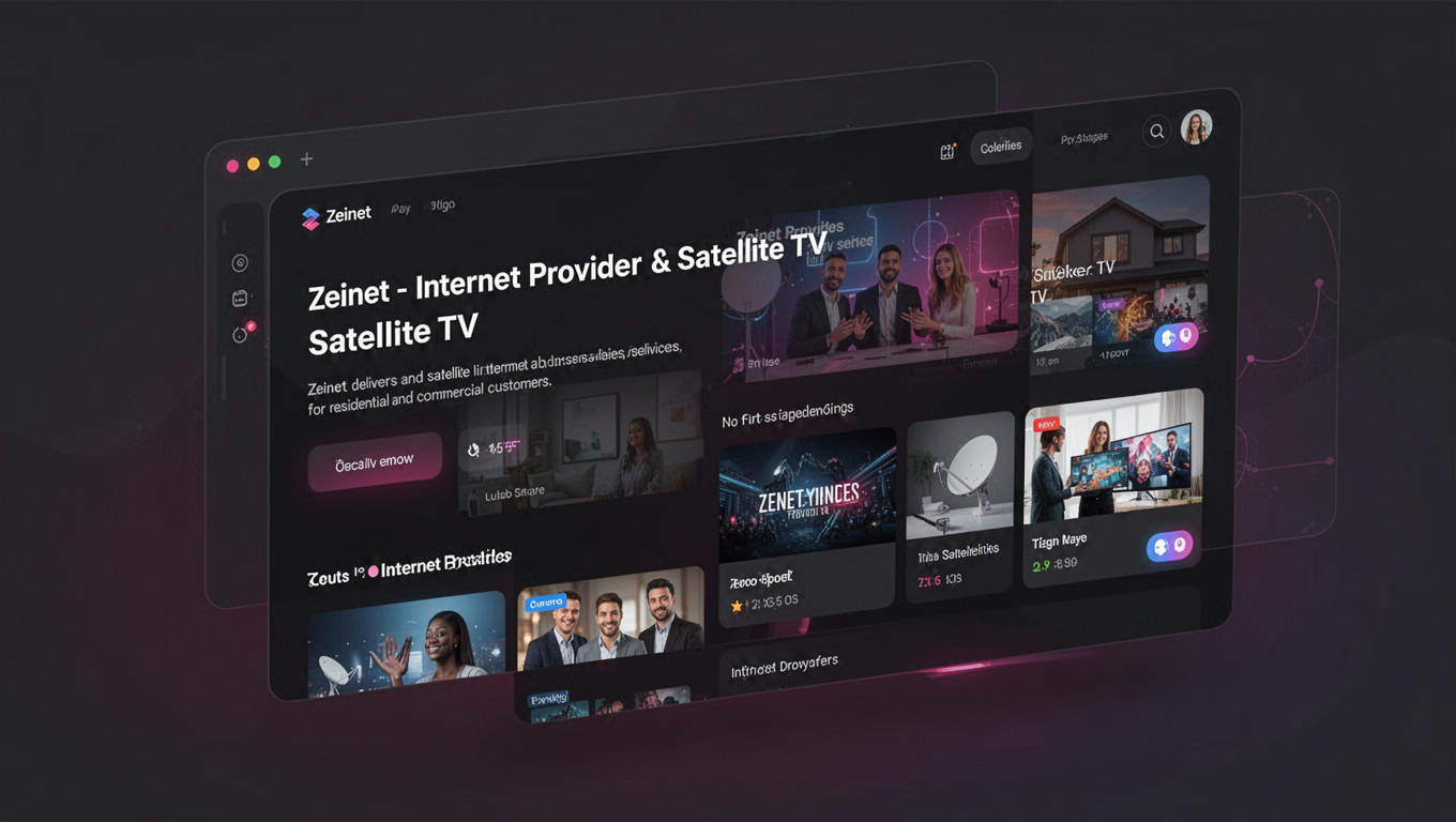 Preview of Zeinet - Internet Provider & Satellite TV