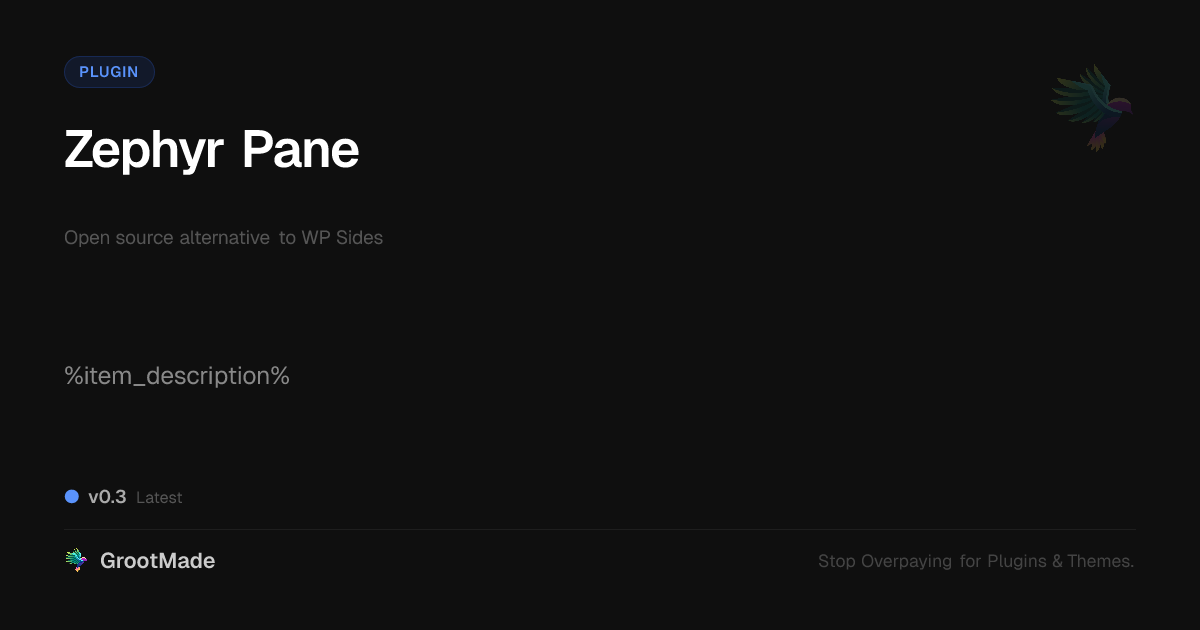 Preview of Zephyr Pane