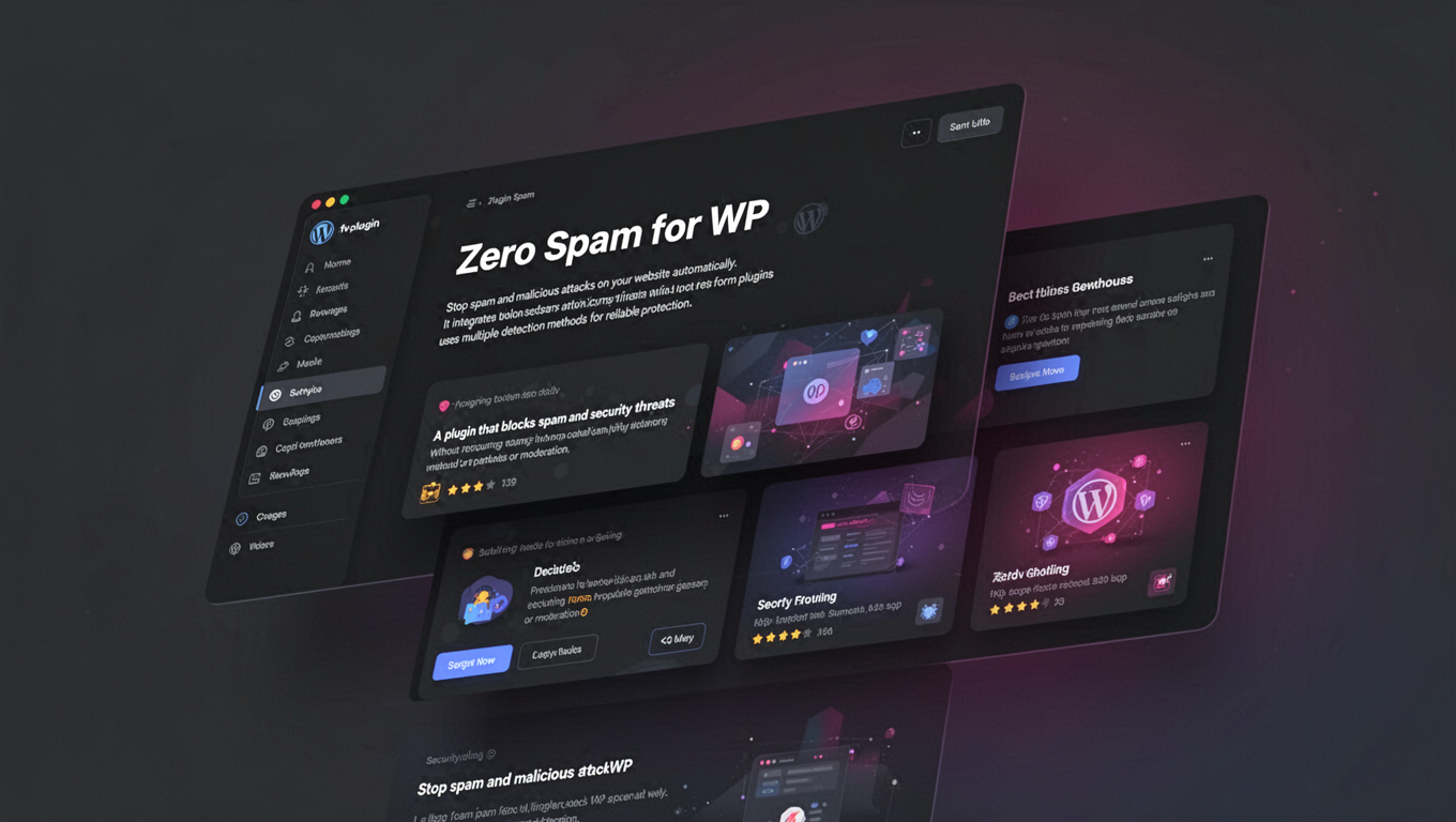 Preview of Zero Spam for WP