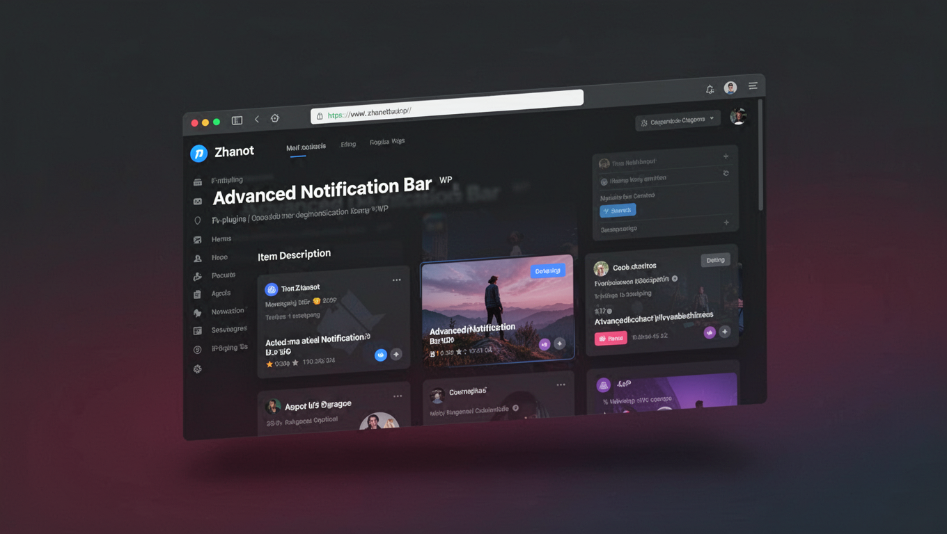 Preview of Zhanot | Advanced Notification Bar WP