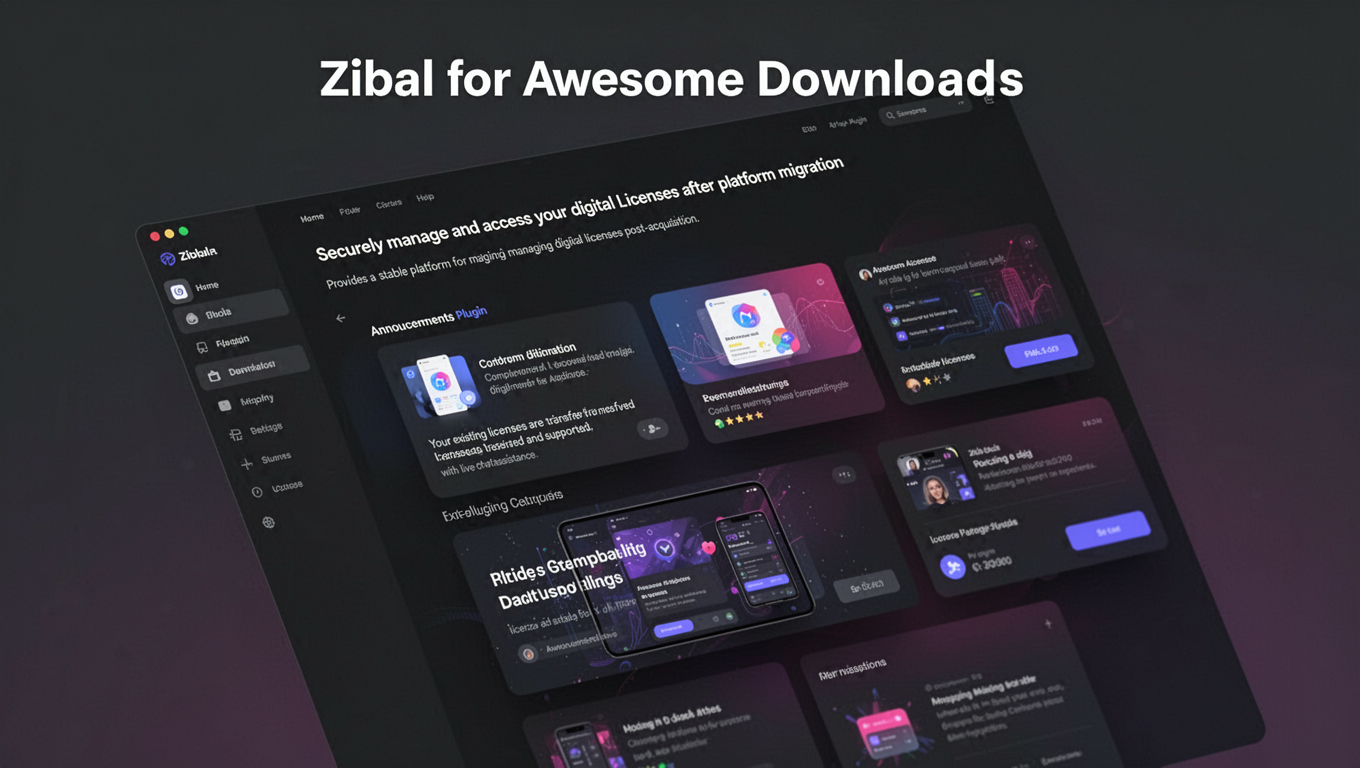 Preview of Zibal for Awesome Downloads