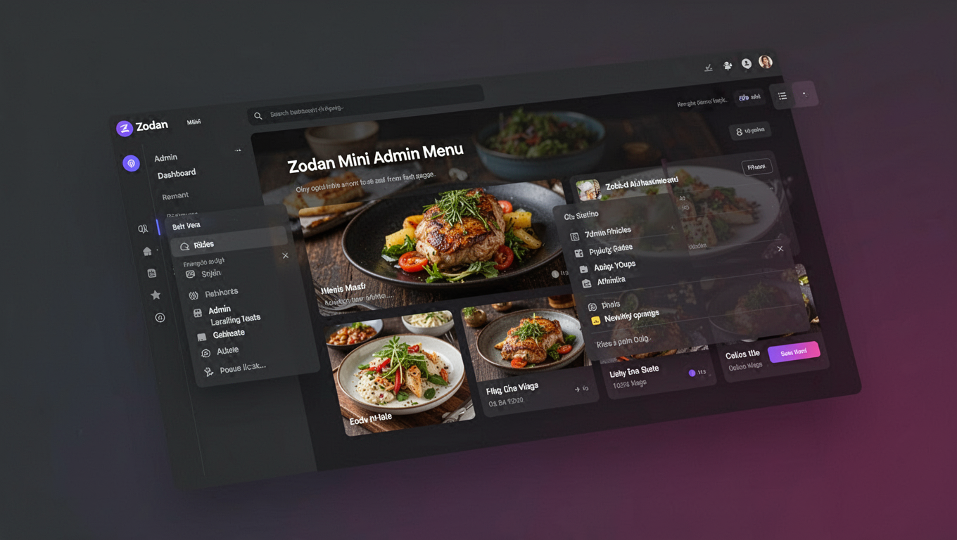 Preview of Zodan Mini Admin Menu
