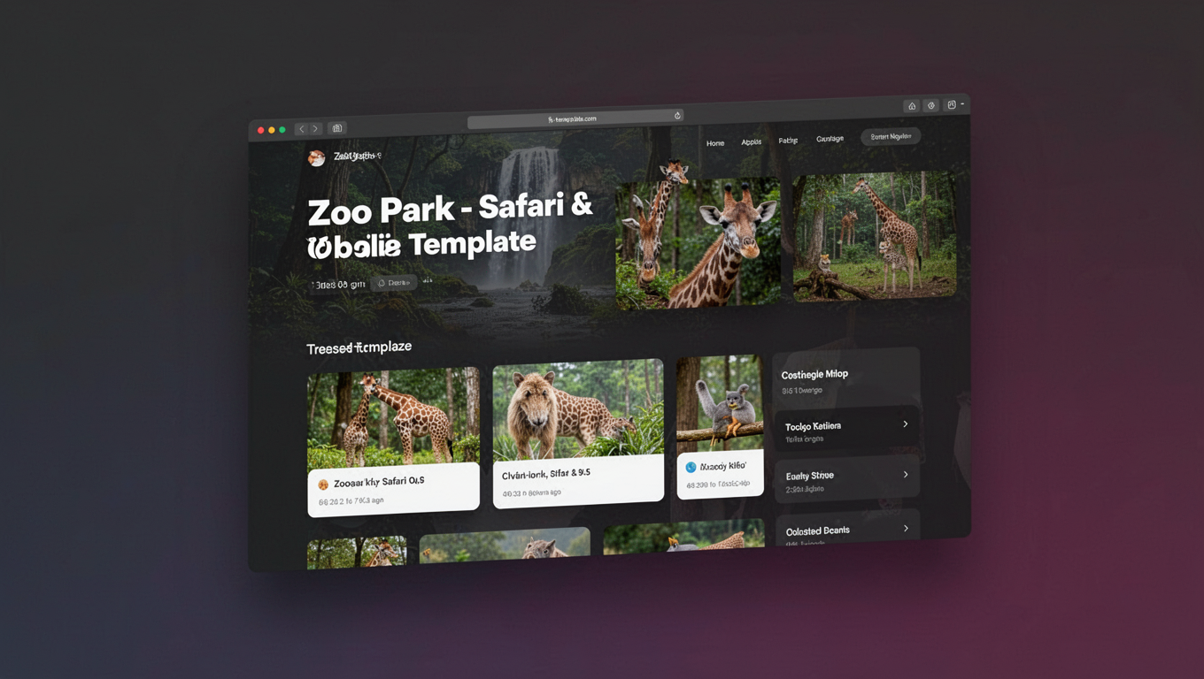 Preview of Zoo Park - Safari & Zoo Website Template