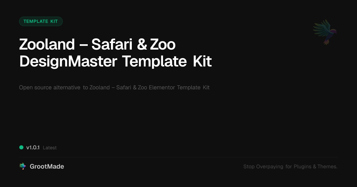 Preview of Zooland – Safari & Zoo DesignMaster Template Kit