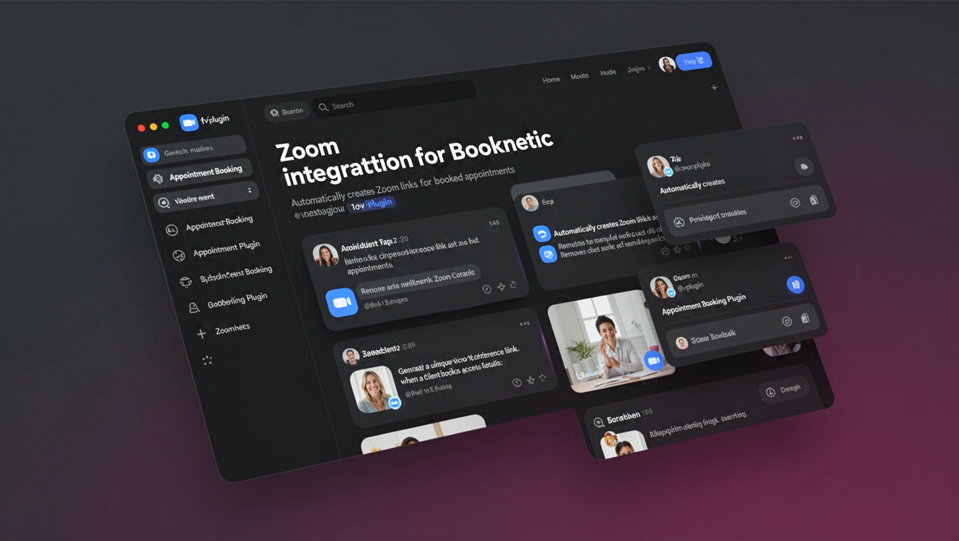 Preview of Zoom integration for Booknetic
