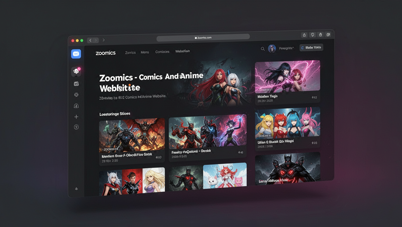 Preview of Zoomics - Comics And Anime Website