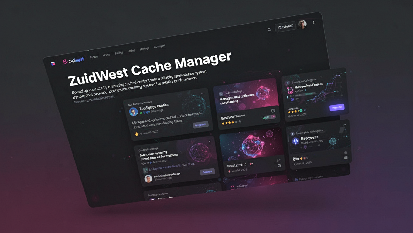 Preview of ZuidWest Cache Manager