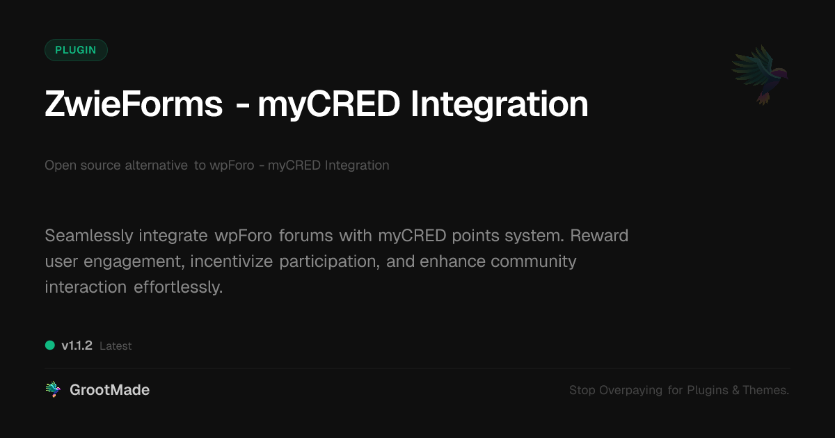Preview of ZwieForms - myCRED Integration